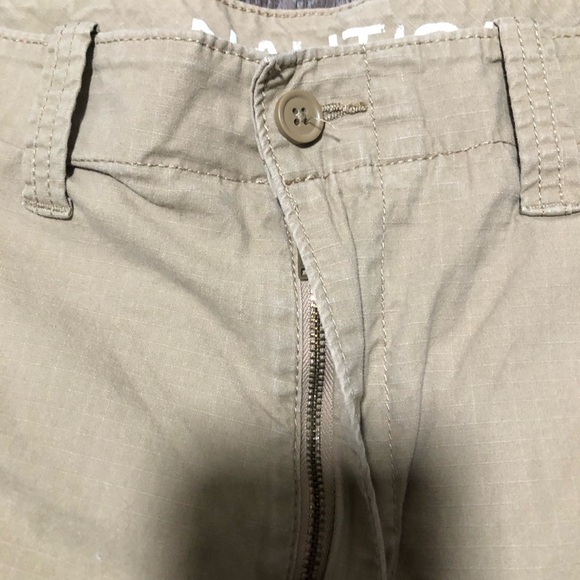 Nautica Men's Size 42 Tan Khaki Stretch Cargo Shorts - Picture 4 of 8